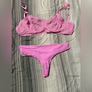 Pink Mesh 💘 Women's Intimate Set